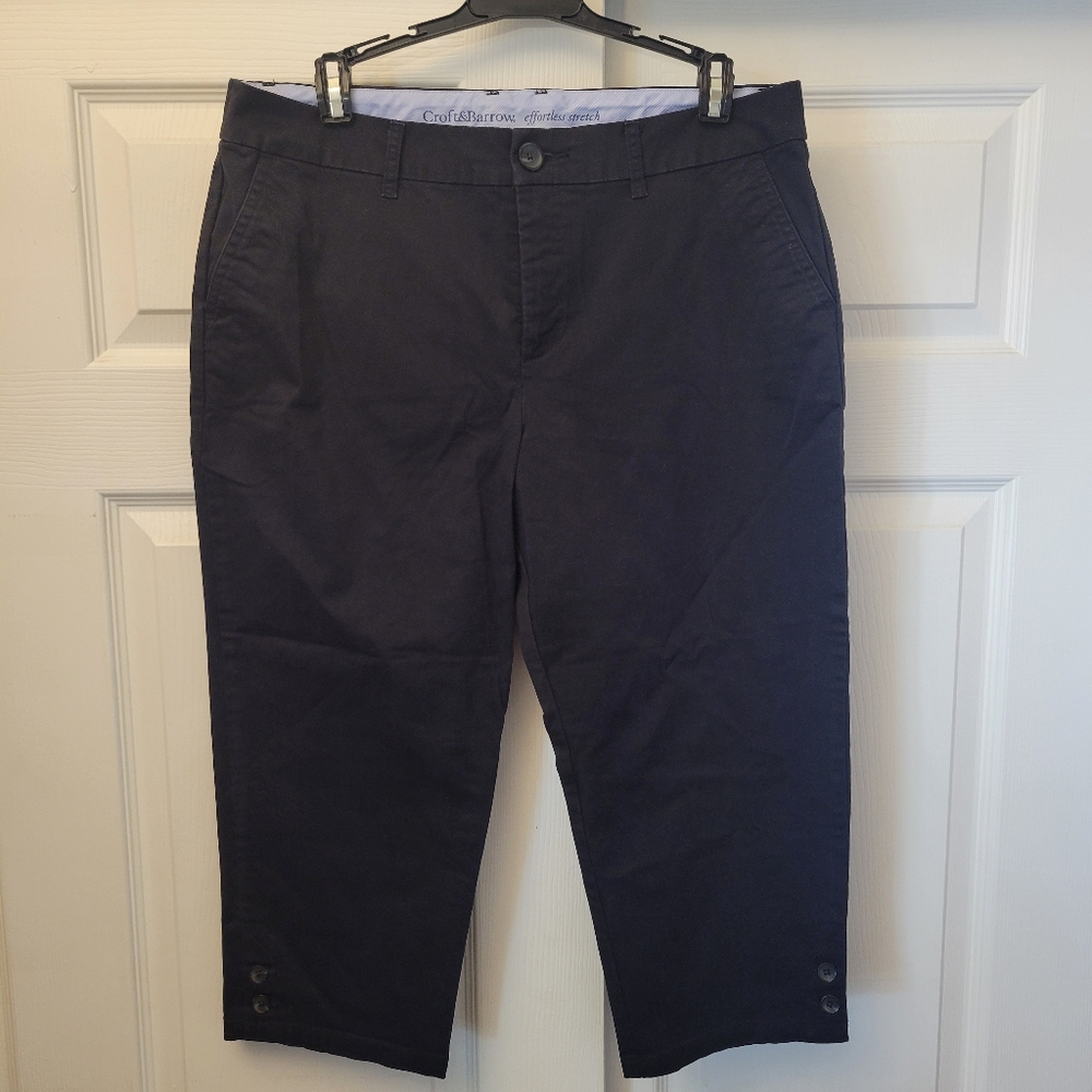 Croft & Barrow Women's Capri Black Size 12